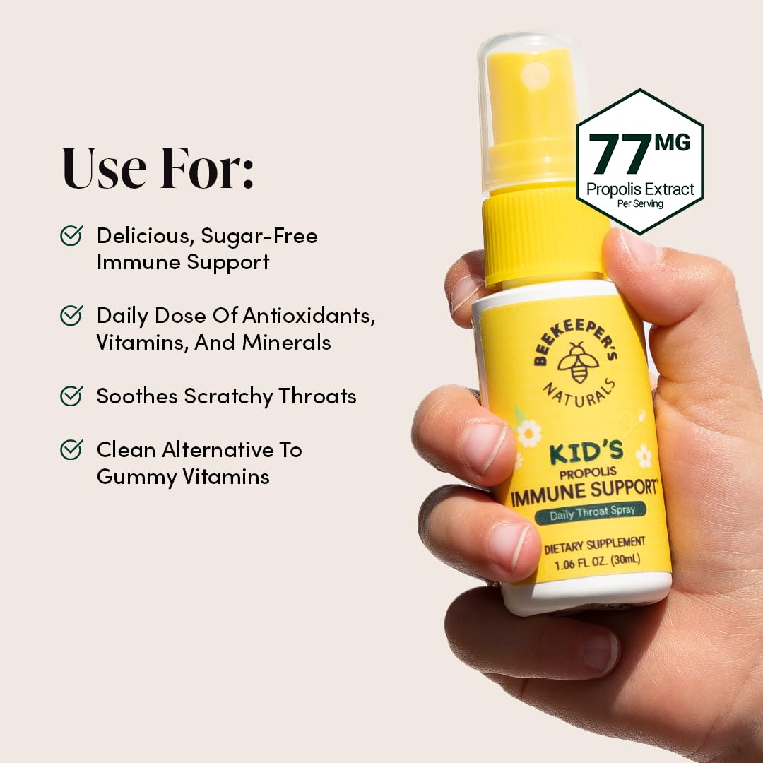 Kids Propolis Throat Spray by BEEKEEPER'S NATURALS