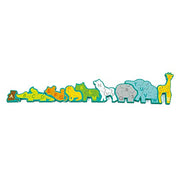 Wooden Animal Parade Building Blocks Alphabet Puzzle and Playset