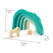 Arctic Polar Bear Stacking Blocks