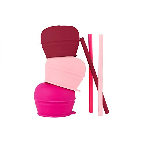 Boon Snug Silicone Sippy Cup Lids and Straws