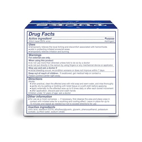 TUCKS Medicated Cooling Pads with Witch Hazel