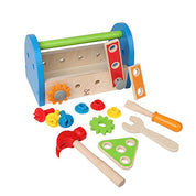 Wooden Tool Box and Accessory Play Set