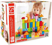 Wooden Building Block Set with Cotton Storage Bag