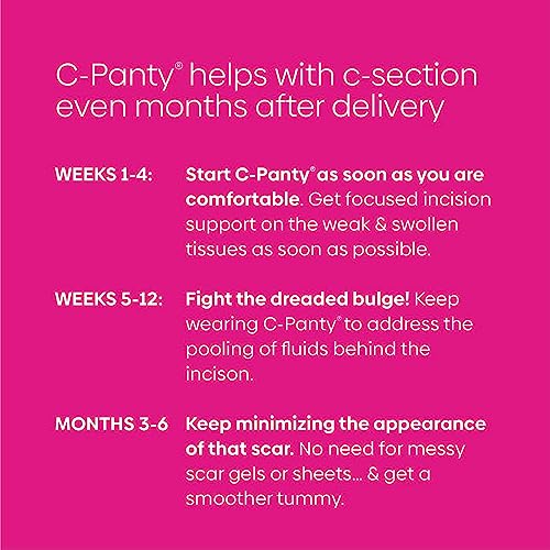 C-Section Recovery Underwear with Silicone Panel for Incision Care