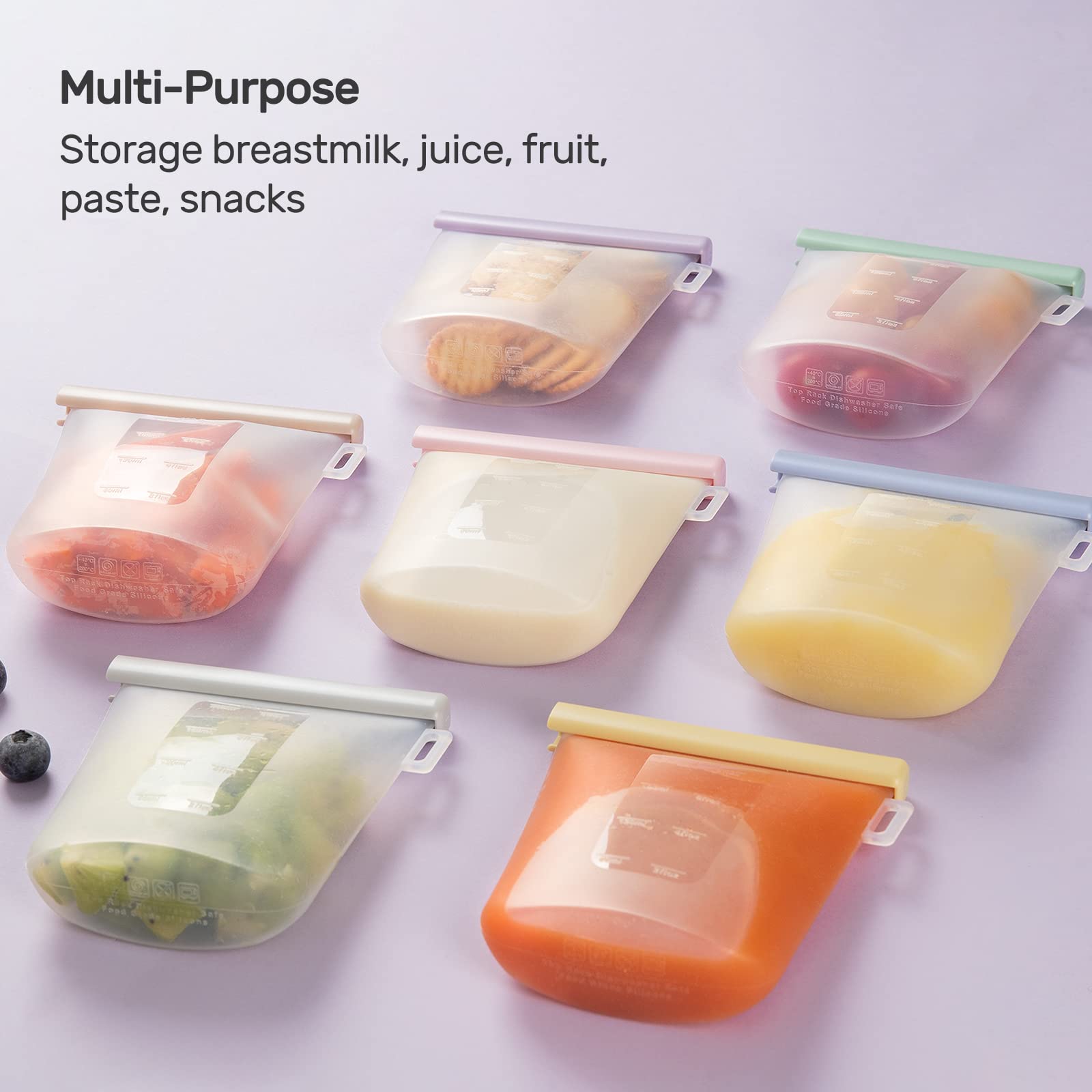 Silicone Breastmilk Storage Bags Reusable