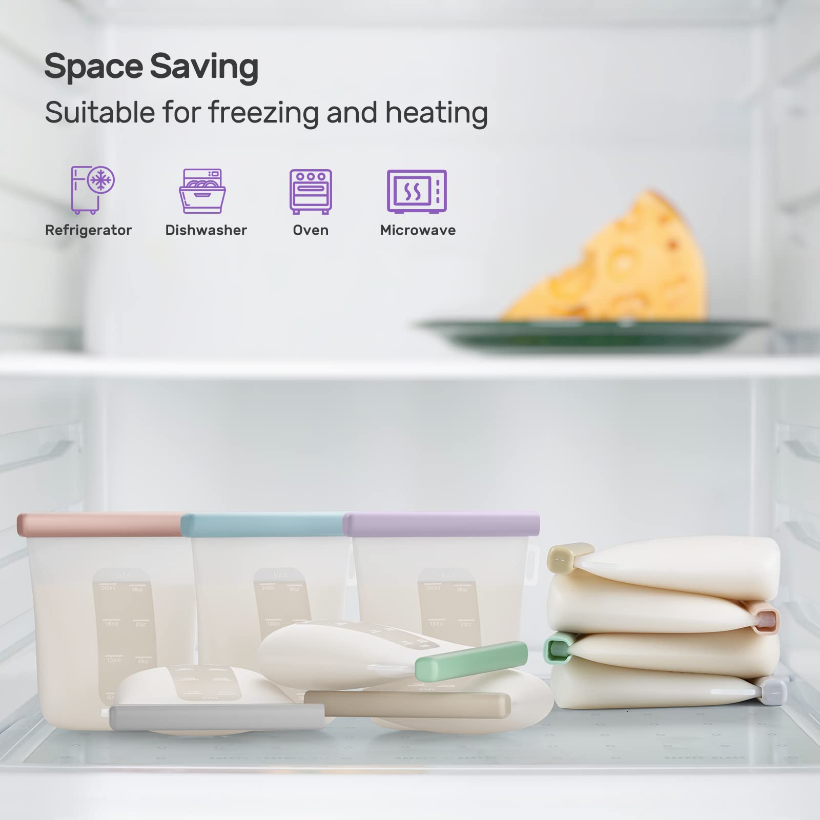 Silicone Breastmilk Storage Bags Reusable