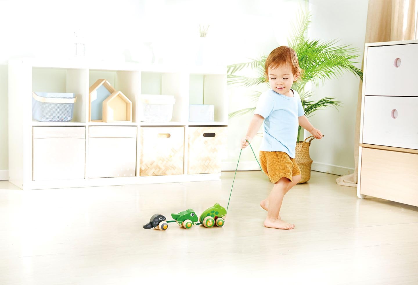 Pull Along Frog Family