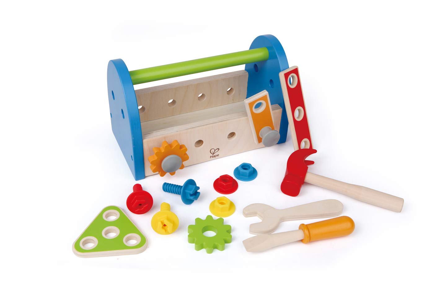 Wooden Tool Box and Accessory Play Set