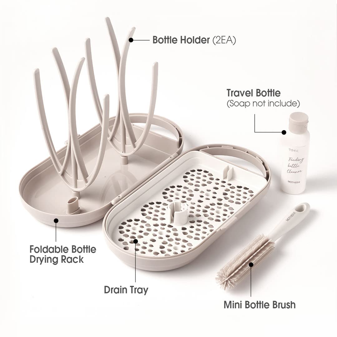 Travel Baby Bottle Drying Rack Set