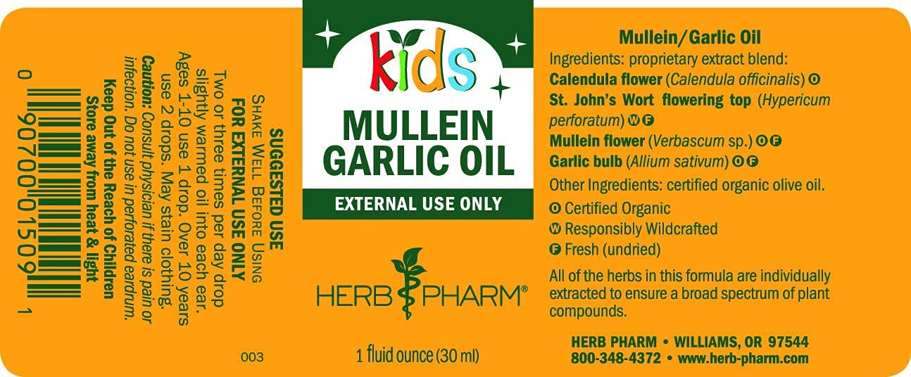 Mullein and Garlic Oil