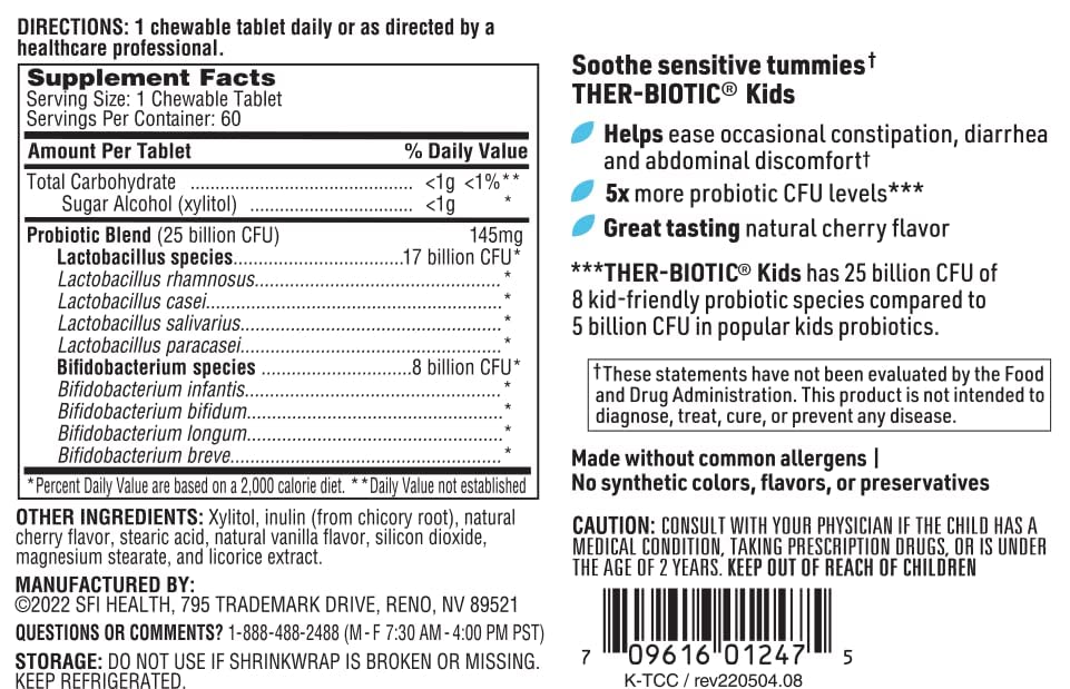 Klaire Labs Chewable Probiotic | 2+
