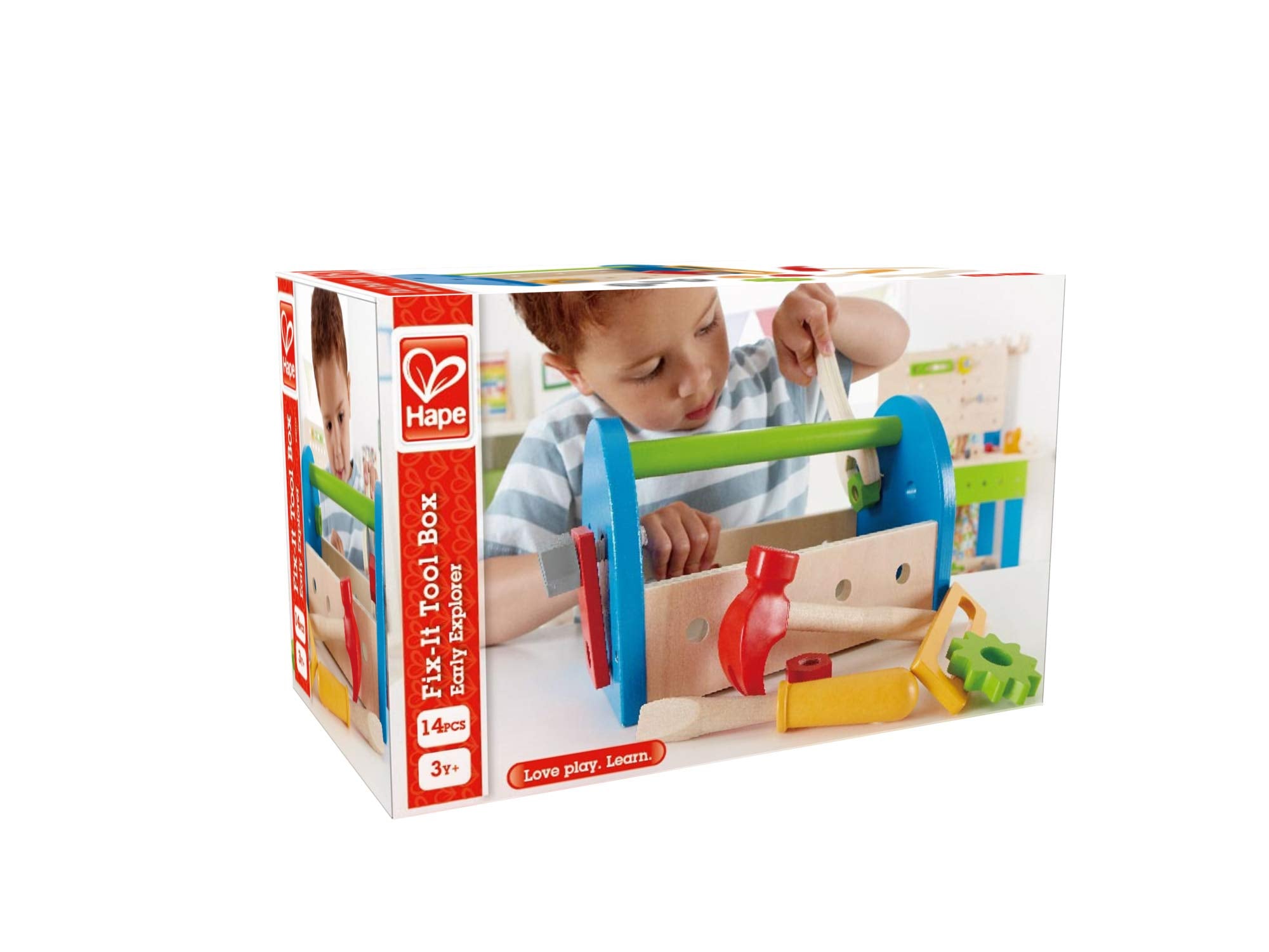 Wooden Tool Box and Accessory Play Set