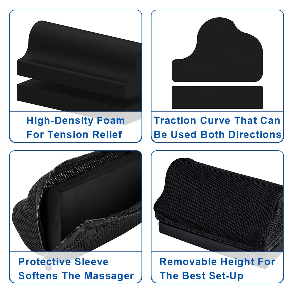 Cervical Orthotic Neck Stretcher for Head, Shoulder, and Spine Alignment, Cervical Traction Block