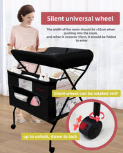 Baby Portable Changing Table with Wheels