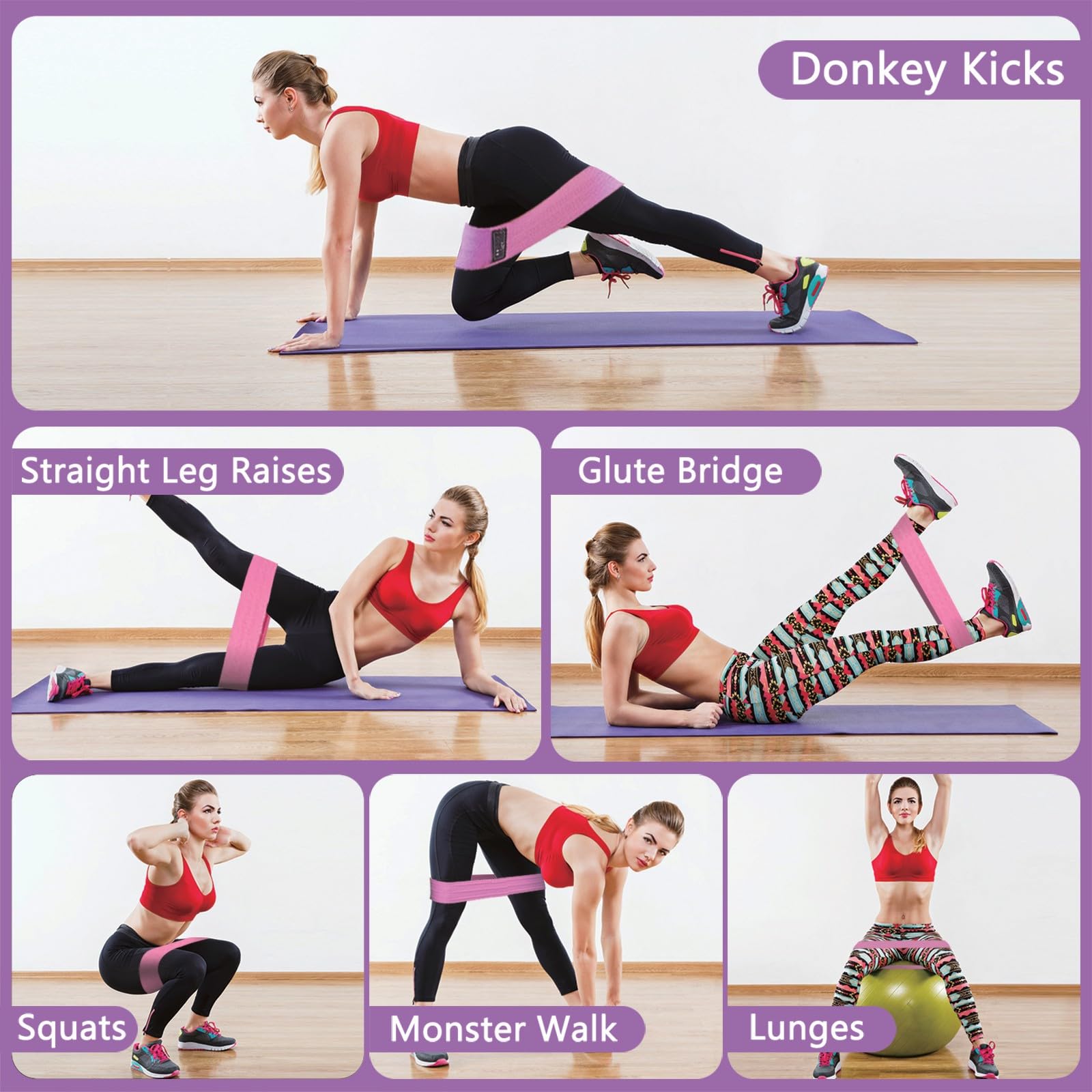 Fabric Resistance Bands for Working Out