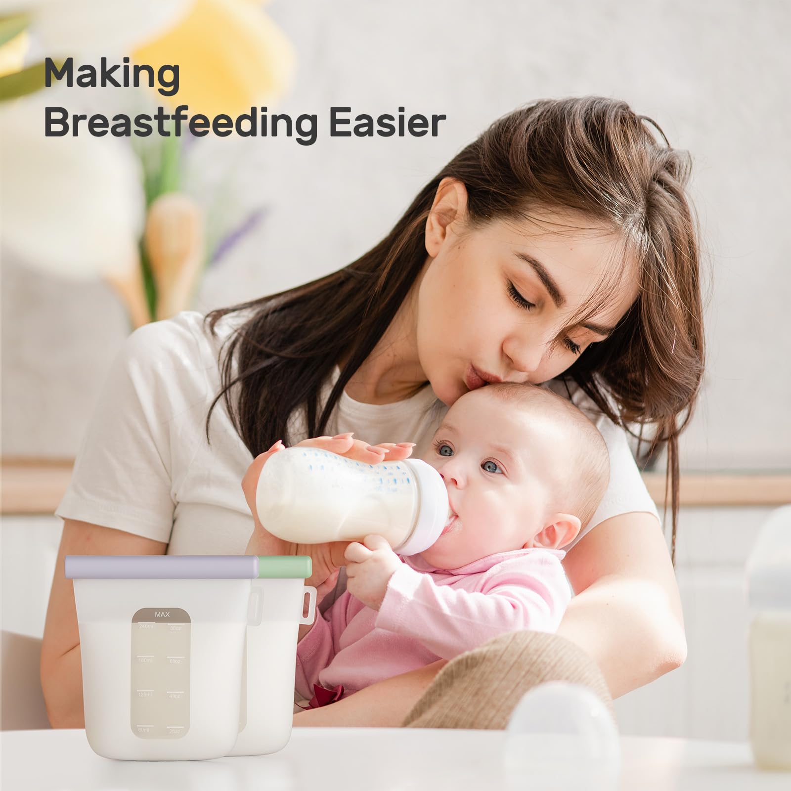 Silicone Breastmilk Storage Bags Reusable