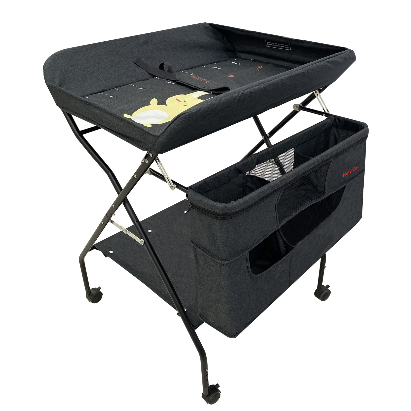 Baby Portable Changing Table with Wheels