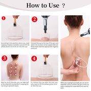 12 Therapy Cups Cupping Set with Pump