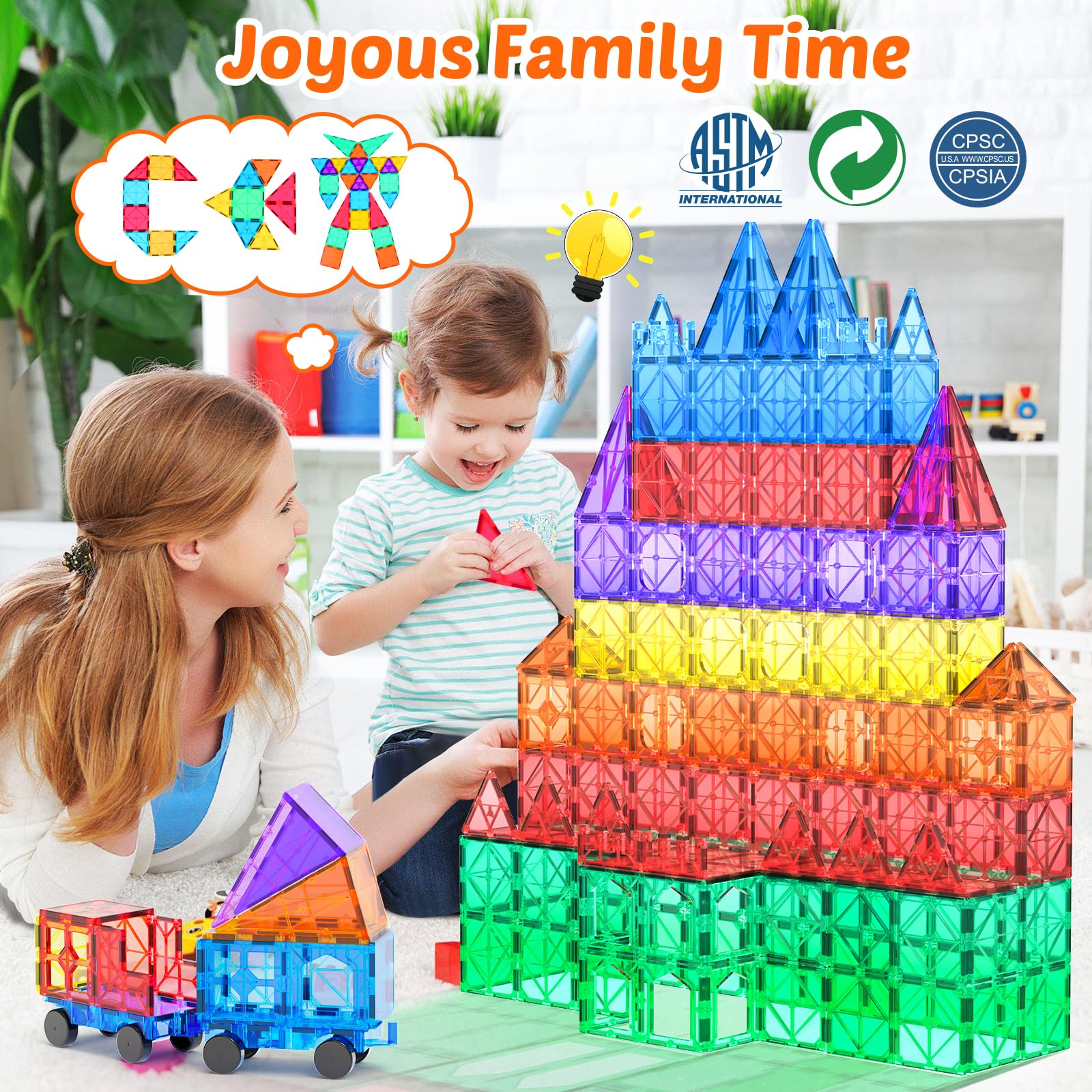 LUDILO Magnetic Tiles Magnetiles