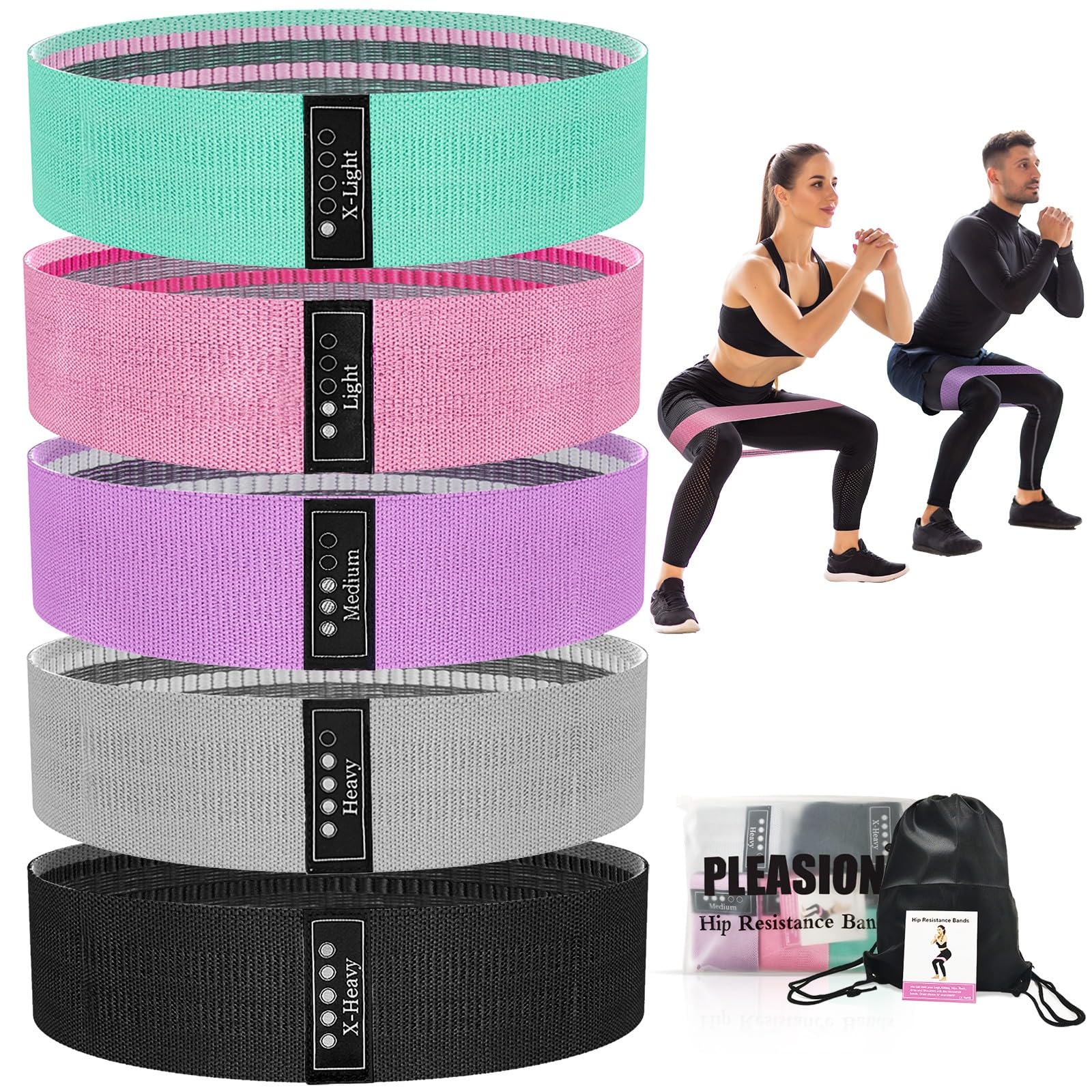 Fabric Resistance Bands for Working Out