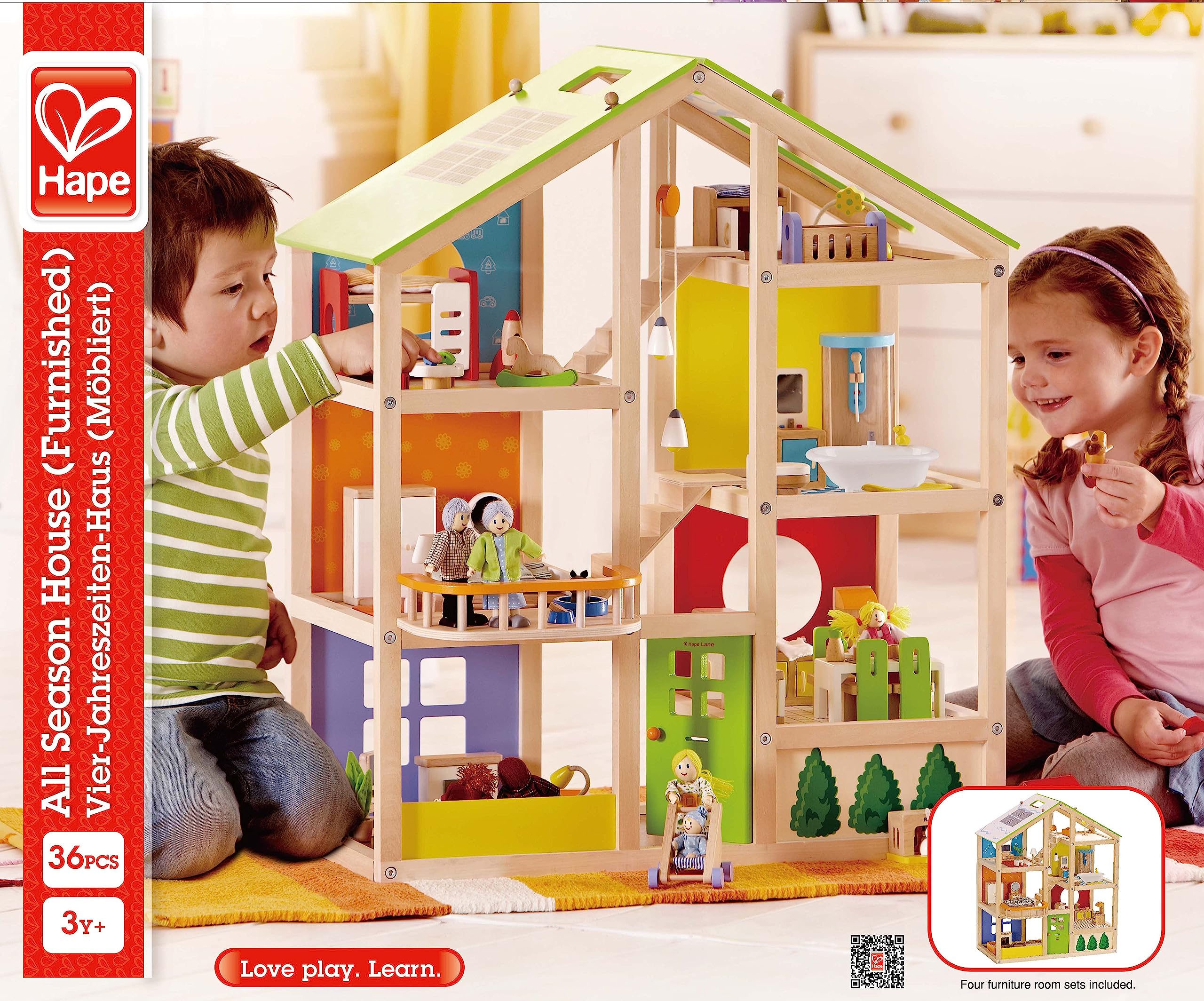 Kids Wooden Dollhouse