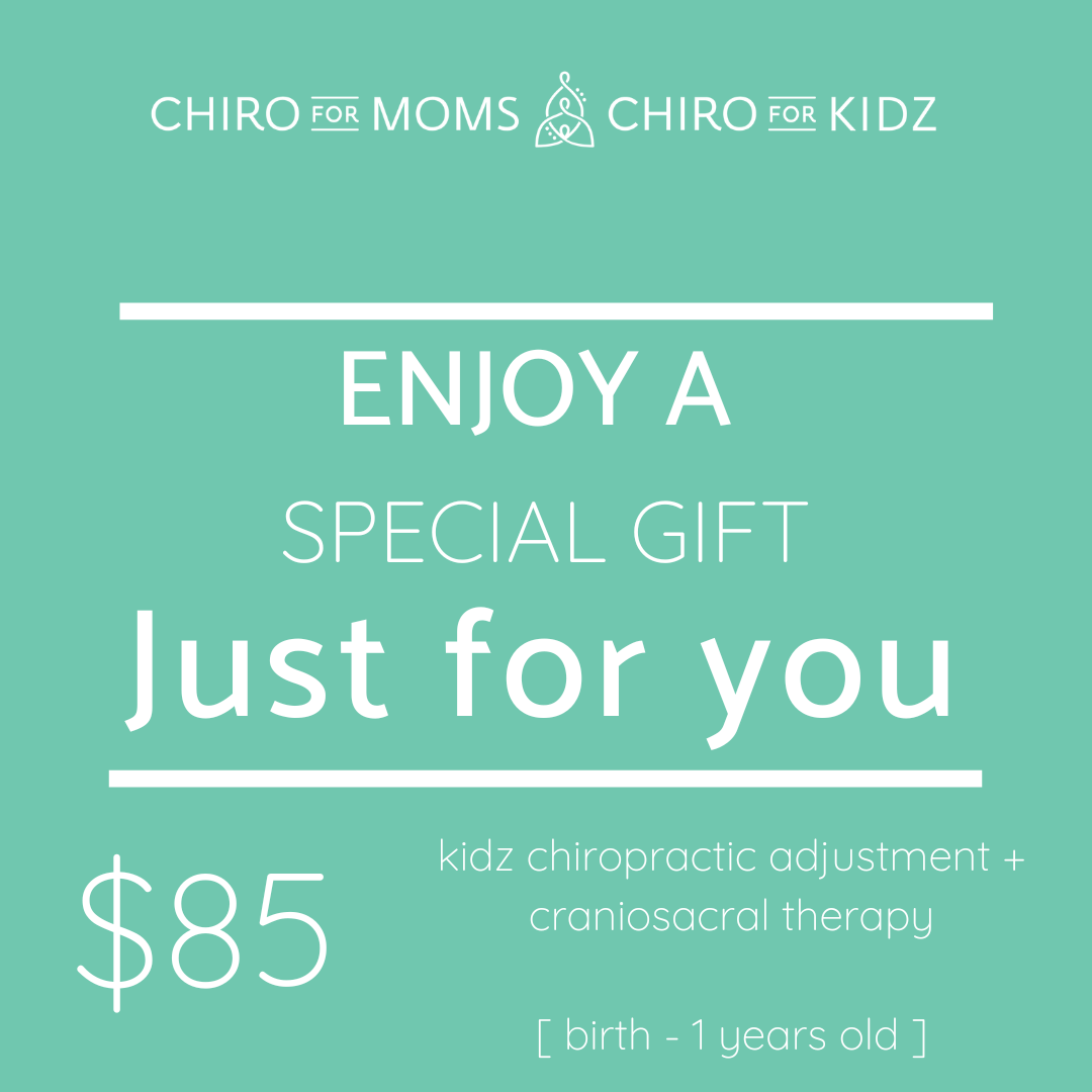 $85 Gift Certificate - KIDZ chiropractic adjustment + craniosacral therapy