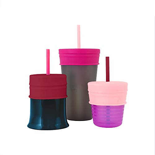 Boon Snug Silicone Sippy Cup Lids and Straws