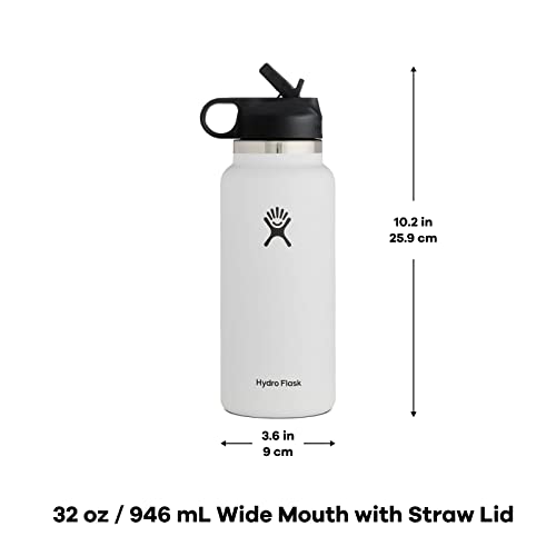 Hydro Flask 32 oz Wide Mouth Straw Lid Rain