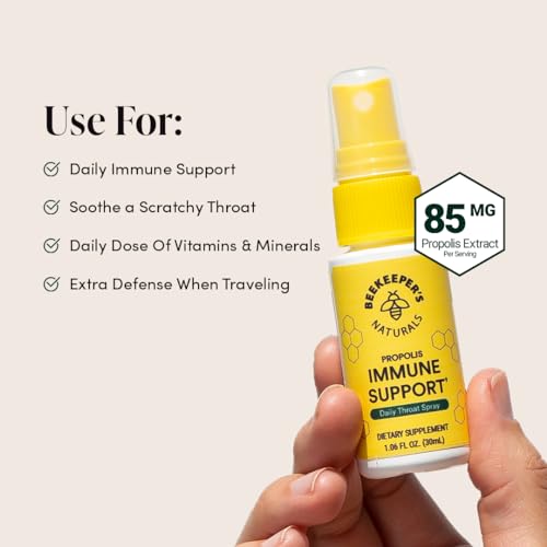 Propolis Throat Spray by Beekeeper's Naturals | Ages 4+