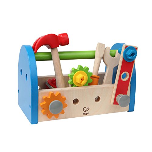Wooden Tool Box and Accessory Play Set