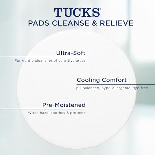 TUCKS Medicated Cooling Pads with Witch Hazel