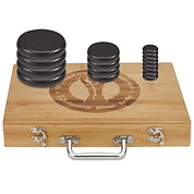 Hot Stones with Bamboo Warmer for Professionals