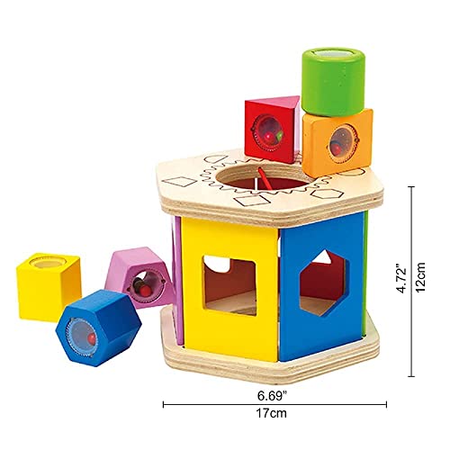 Shake and Match Toddler Wooden Shape Sorter