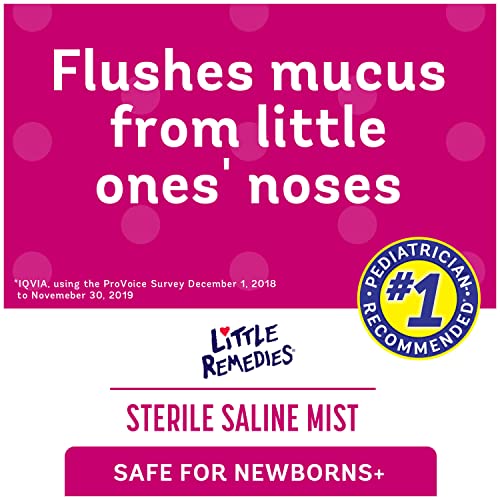 Little Remedies Sterile Saline Nasal Mist| Safe for Newborns