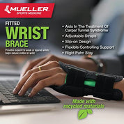 Fitted Wrist Brace for Men and Women, Support and Compression for Carpal Tunnel Syndrome