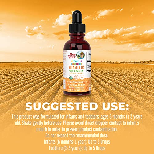 MaryRuth Vitamin D3 Liquid Drops | 6 mo.-3 y.o.