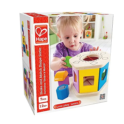 Shake and Match Toddler Wooden Shape Sorter