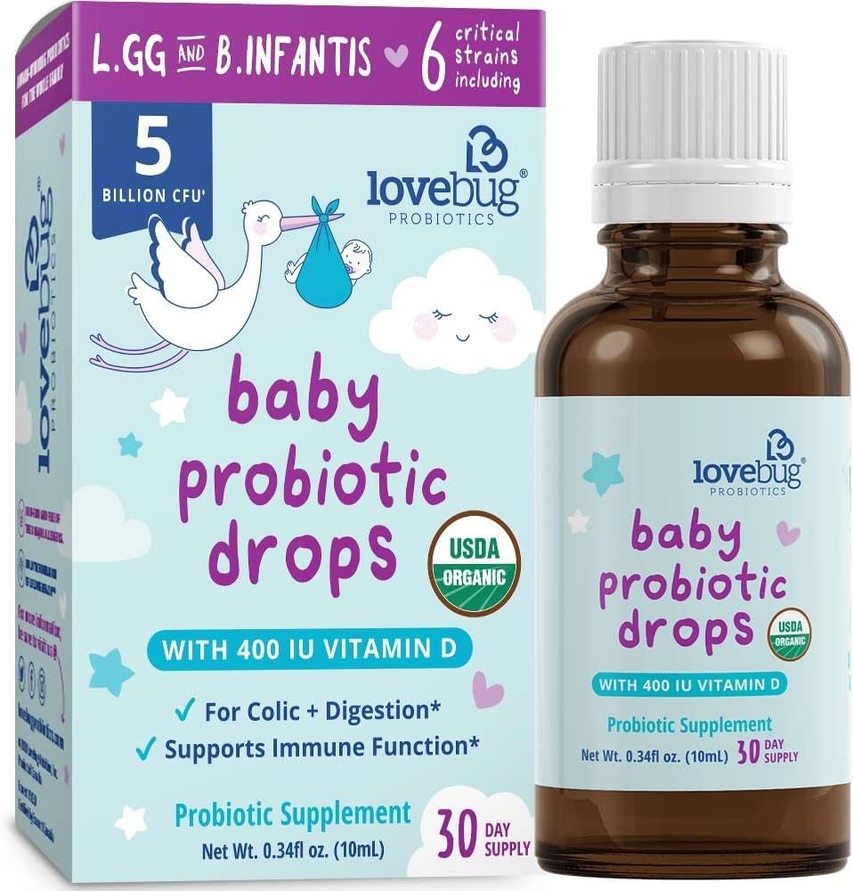 Lovebug Probiotic for Infants & Babies | Ages 0-24 Months