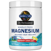 Garden of Life Whole Food Magnesium Powder, Raspberry Lemon - Vegan, Gluten & Sugar Free Supplement with Probiotics for Calm & Regularity