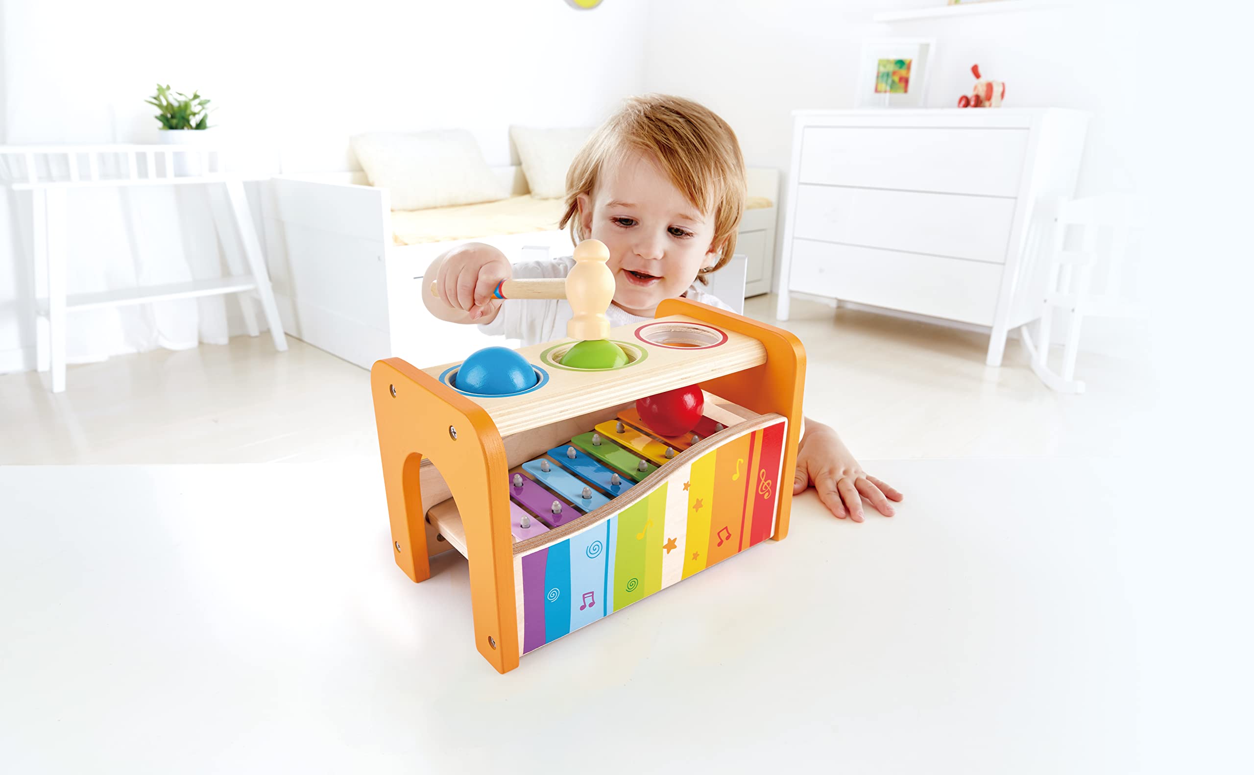 Hape early melodies pound and tap bench online