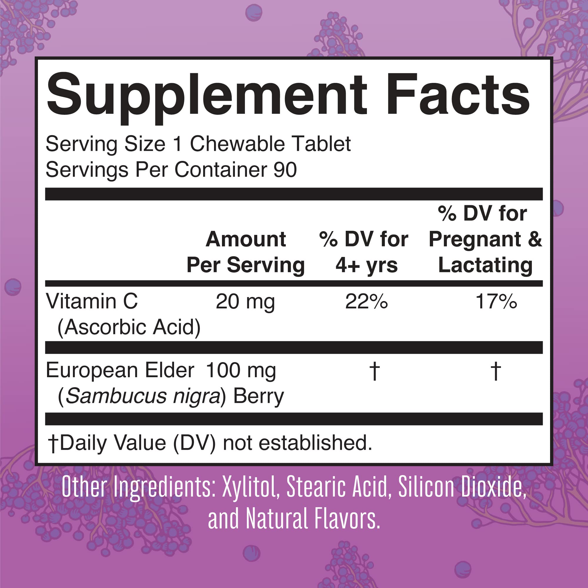 MaryRuth's Herbal Elderberry Supplement | Chewables
