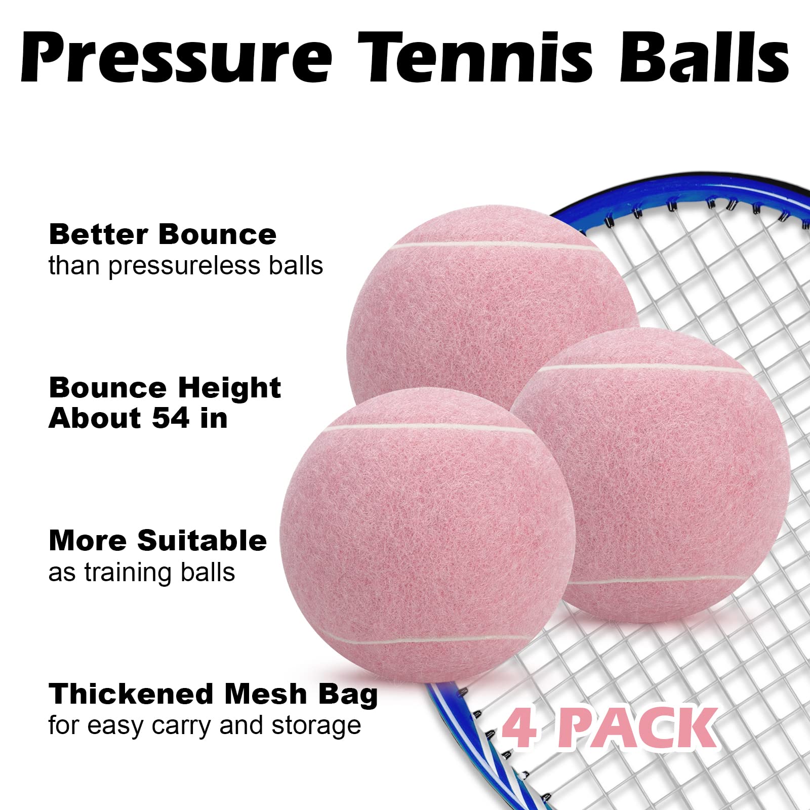 4 Pack Tennis Balls